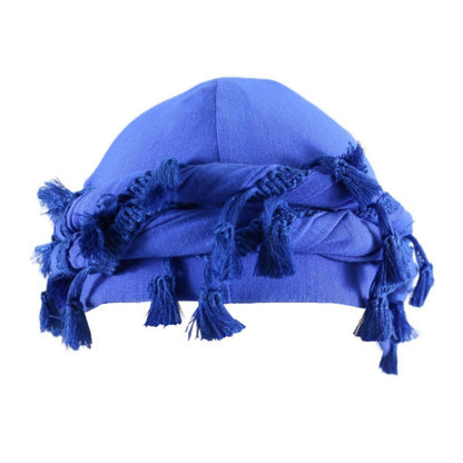 Men's Satin Lined Sleeve Tassel Special Twist Tail Hat