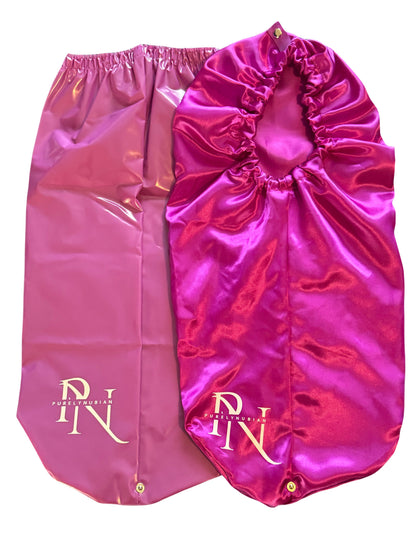 Extra Long Satin Bonnet + Extra Long Shower Bonnet