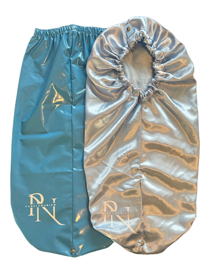 Extra Long Satin Bonnet + Extra Long Shower Bonnet
