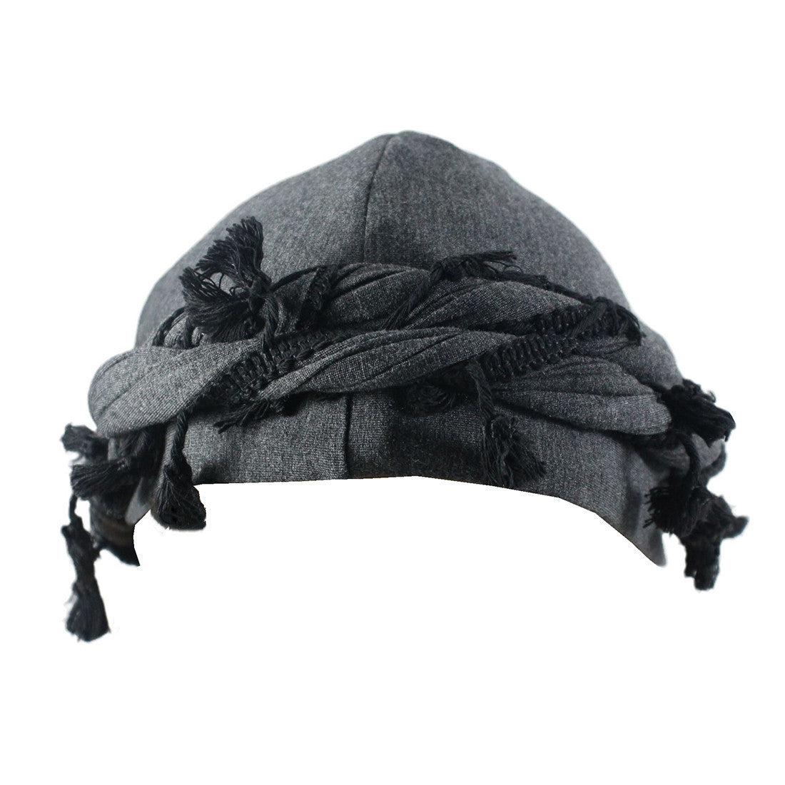 Men's Satin Lined Sleeve Tassel Special Twist Tail Hat
